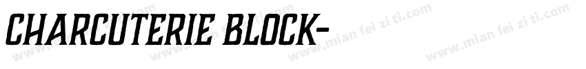 Charcuterie Block字体转换
